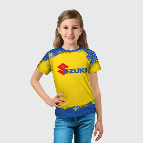 Детская футболка 3D Suzuki Logo, цвет 3D печать - фото 5