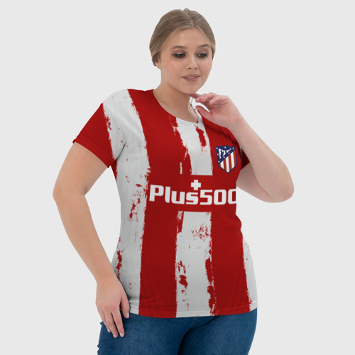 Женская футболка 3D Суарес Атлетико форма 2021-22, цвет 3D печать - фото 6