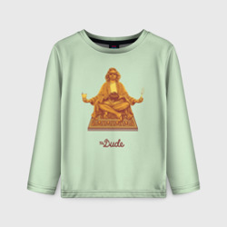 Детский лонгслив 3D The Dude meditation