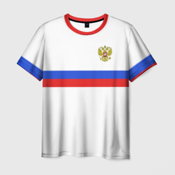 Футболка-реглан 3D сборная России гостевая форма (Мужская)
