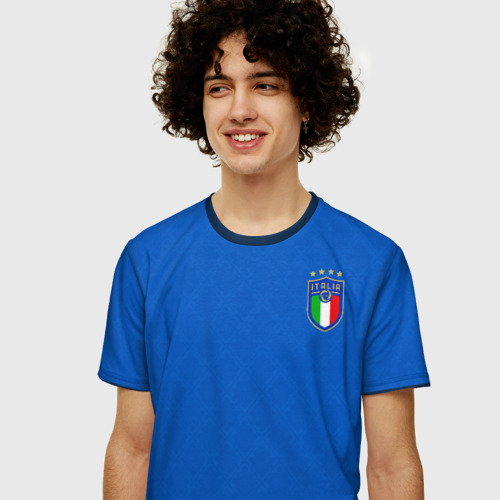 Мужская футболка 3D+ Форма сборной Италии домашняя, цвет 3D печать - фото 6