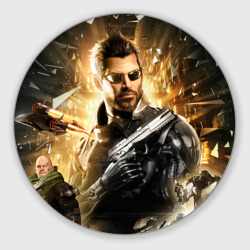 Круглый коврик для мышки Adam Jensen