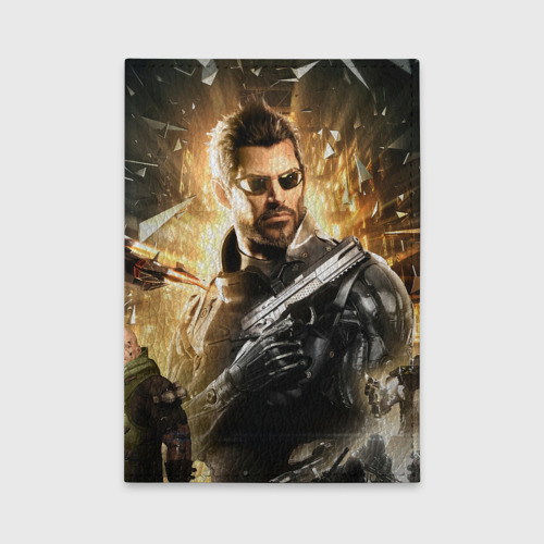 Обложка для автодокументов Adam Jensen, цвет зеленый