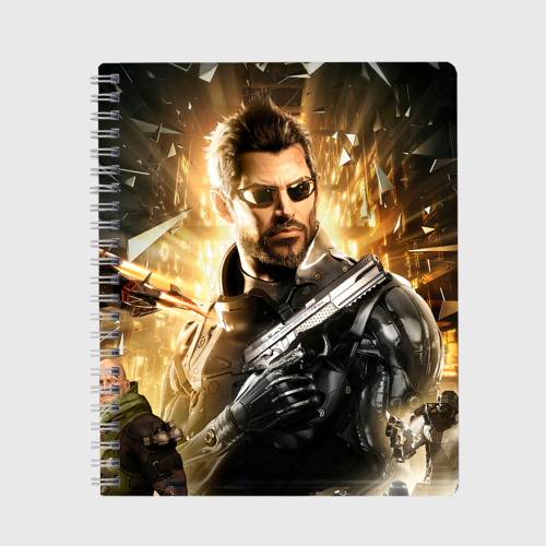 Тетрадь Adam Jensen, цвет клетка