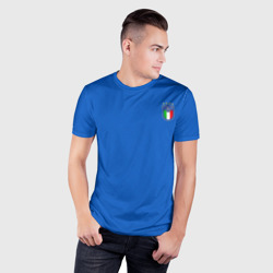 Мужская футболка 3D Slim Форма сборной Италии - фото 2