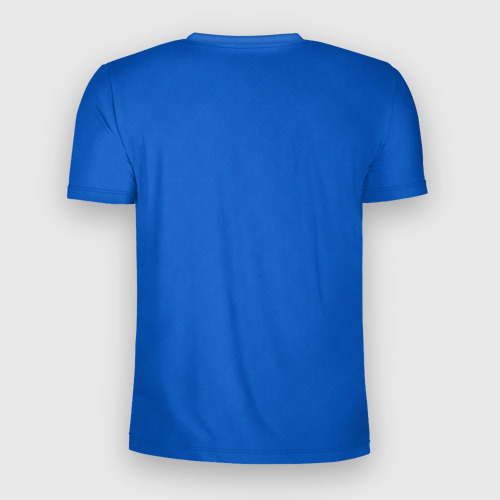 Мужская футболка 3D Slim с принтом Форма сборной Италии, вид сзади #1