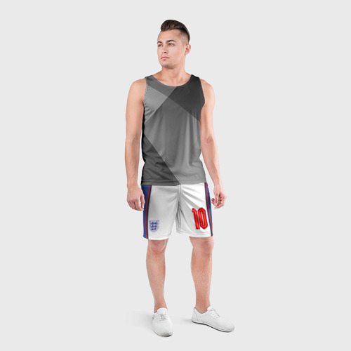 Мужские шорты спортивные Форма домашняя Рашфорда, цвет 3D печать - фото 4
