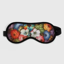 Маска для сна 3D Две птички и цветы