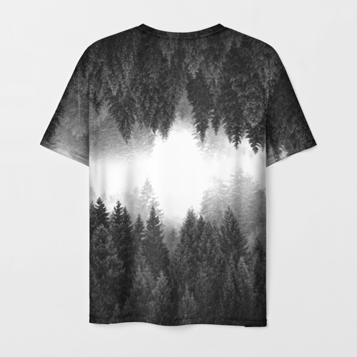 Мужская футболка 3D Клыки леса, цвет 3D печать - фото 2