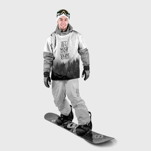 Накидка на куртку 3D Лес и руны