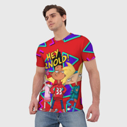 Мужская футболка 3D Эй Арнольд - В стиле 90-х - фото 2