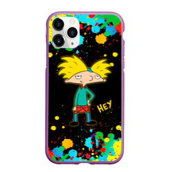 Чехол для iPhone 11 Pro Max матовый Эй, Арнольд! Hey, Arnold