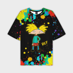 Мужская футболка oversize 3D Эй, Арнольд! Hey, Arnold