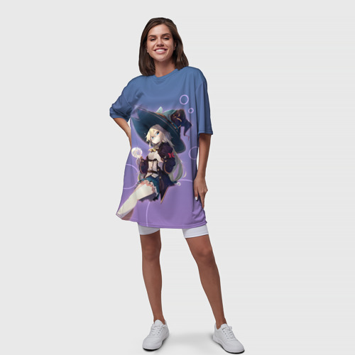 Платье-футболка 3D Убивая слизней 300, цвет 3D печать - фото 5