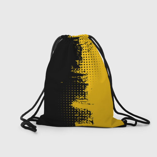 Рюкзак-мешок 3D Черно-желтый гранж - фото 2