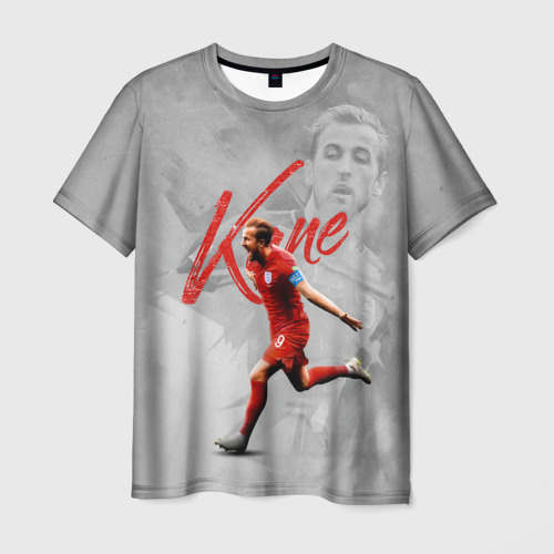 Мужская футболка с принтом Harry Kane footballer, вид спереди №1