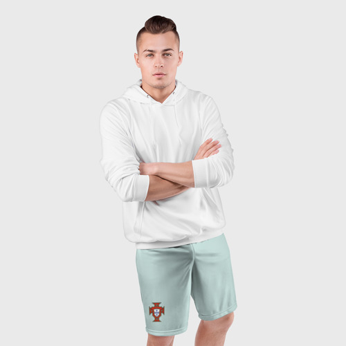 Мужские шорты спортивные Portugal away bottom, цвет 3D печать - фото 5
