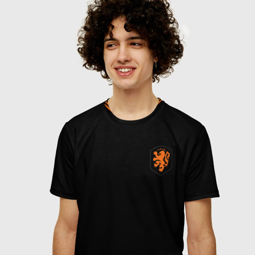 Мужская футболка 3D+ Йохан Кройф: выездная форма, цвет 3D печать - фото 6