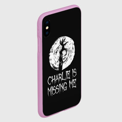 Чехол для iPhone XS Max матовый Charlie is missing me - фото 2