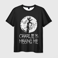 Мужская футболка 3D Charlie is missing me