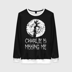 Женский свитшот 3D Charlie is missing me