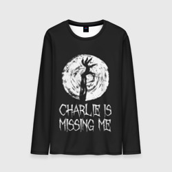 Мужской лонгслив 3D Charlie is missing me