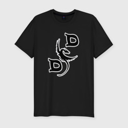 Мужская футболка хлопок Slim D&D Dragon