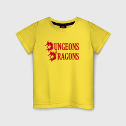 Детская футболка хлопок Dungeons and Dragons Драконы
