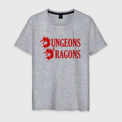 Мужская футболка хлопок Dungeons and Dragons Драконы