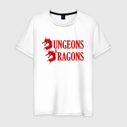 Мужская футболка хлопок Dungeons and Dragons Драконы