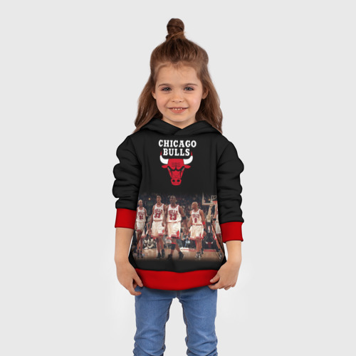 Детская толстовка 3D Chicago bulls [3], цвет красный - фото 4