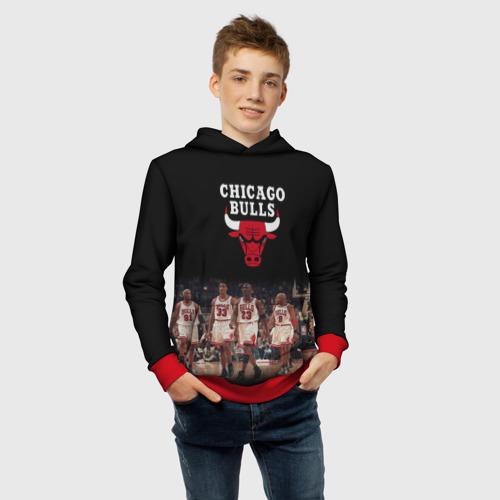 Детская толстовка 3D Chicago bulls [3], цвет красный - фото 6