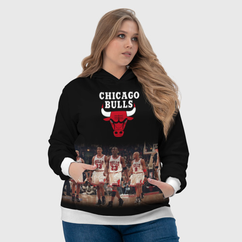 Женская толстовка 3D Chicago bulls [3], цвет 3D печать - фото 6
