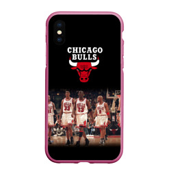 Чехол для iPhone XS Max матовый Chicago bulls [3]