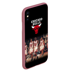 Чехол для iPhone XS Max матовый Chicago bulls [3] - фото 2