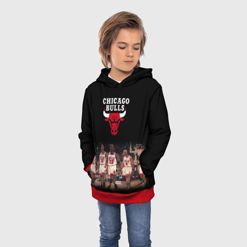 Детская толстовка 3D Chicago bulls [3], цвет красный - фото 3