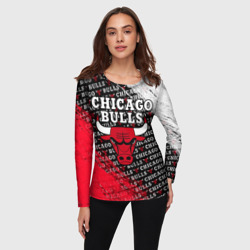 Женский лонгслив 3D Chicago bulls [6] - фото 2