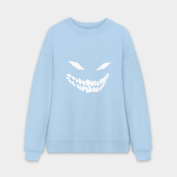 Мужской свитшот oversize без начеса хлопок Улыбка демона Disturbed