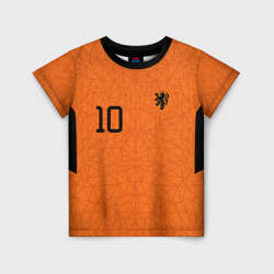 Нидерланды домашняя форма. Депай Мемфис – Детская футболка 3D+ с принтом купить со скидкой в -44%