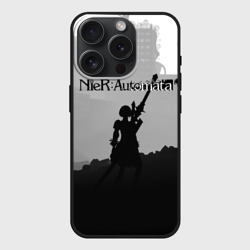 Чехол силиконовый для Apple iPhone 15 Pro матовый Nier Automata
