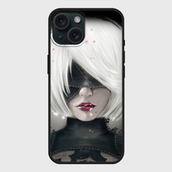 Чехол силиконовый для Apple iPhone 15 матовый YoRHa Nier