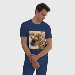 Мужская пижама хлопок Мем про собак - фото 2