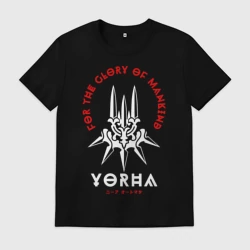 Мужская футболка хлопок YoRHa, Nier: Automata