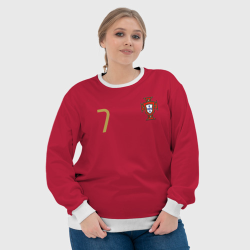 Женский свитшот 3D Ronaldo 7, цвет 3D печать - фото 6