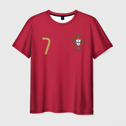 Мужская футболка с принтом Ronaldo 7, вид спереди №1