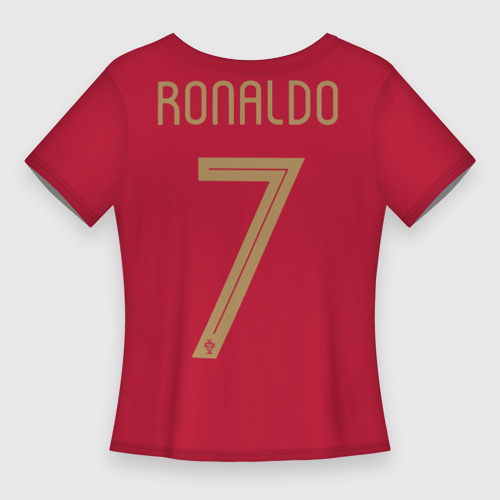 Женская футболка 3D Slim Ronaldo 7, цвет 3D печать - фото 2