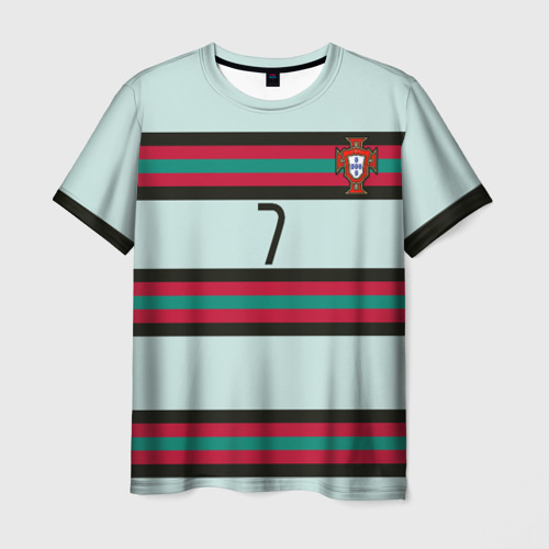 Мужская футболка с принтом Away 7 Ronaldo, вид спереди №1