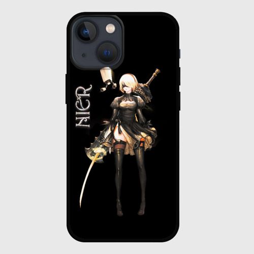 Чехол для iPhone 13 mini Nier Automata 2B