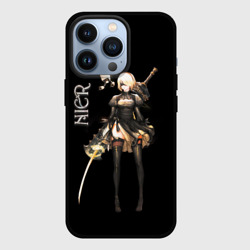 Чехол для iPhone 13 Pro Nier Automata 2B