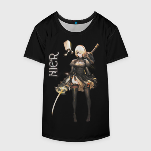 Накидка на куртку 3D Nier Automata 2B, цвет 3D печать - фото 4